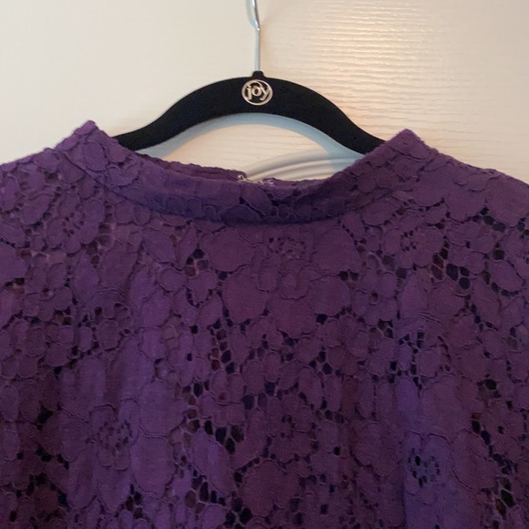 Purple lace overlay dress - Picture 3 of 4
